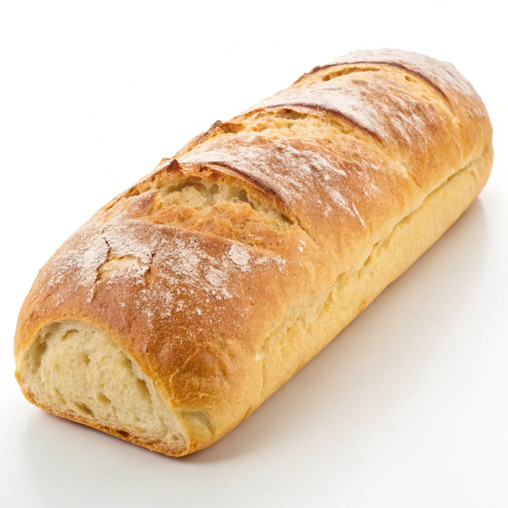 Freshly baked baguette loaf